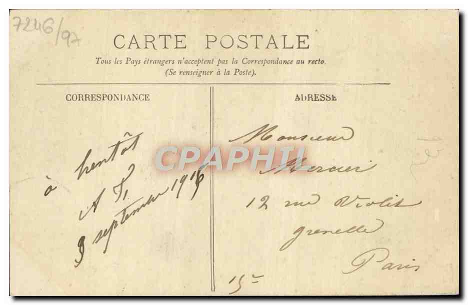 CPA Trois Monts Le moulin du Pray  — Verso