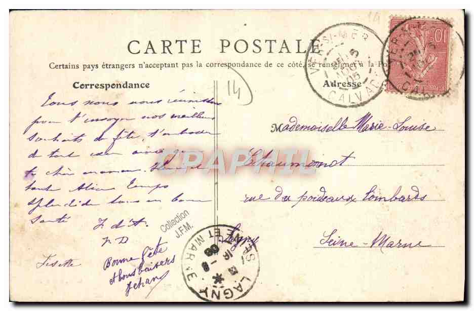 Ver-sur-Mer — Le Chalet du Phare — B. F., Paris, n°13 — Reverso