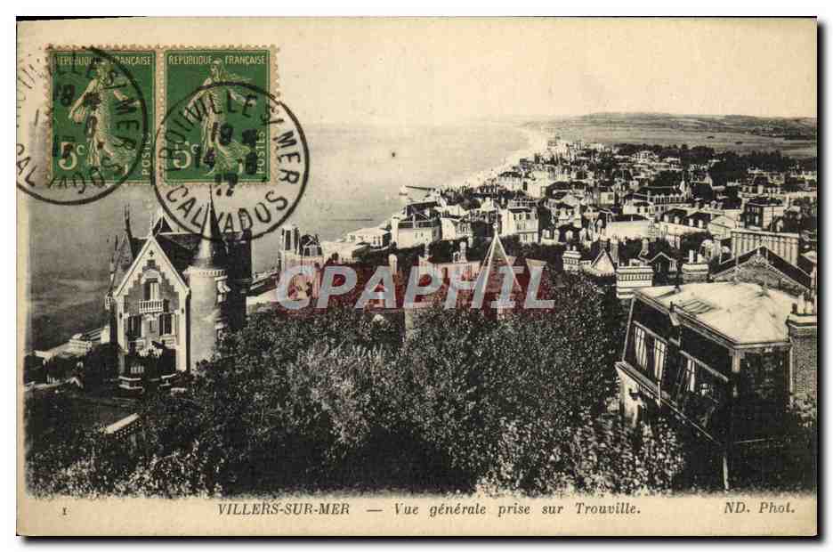 Villers-sur-Mer — Allgemeiner Blick von Trouville. ND. Foto.