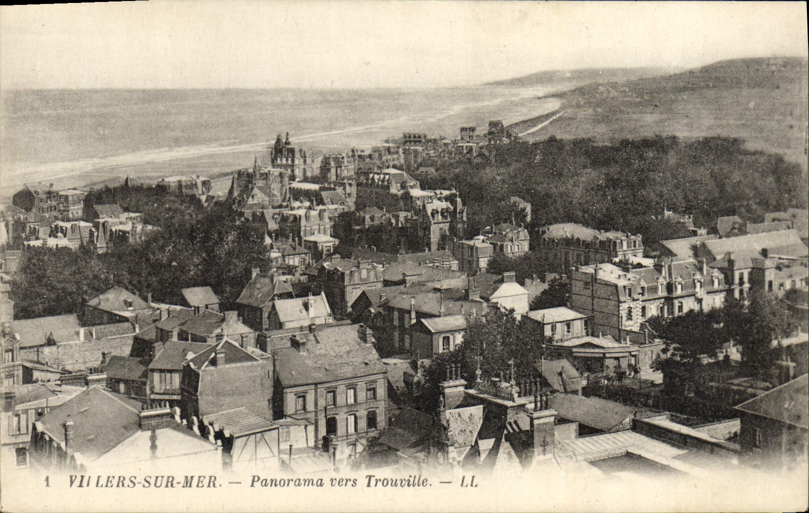 Villiers-sur-Mer — Panorama Richtung Trouville — L.L.