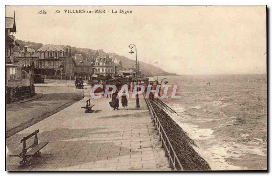 Villers-sur-Mer - La Digue — Carte postale n°30, éditée par Graphphil