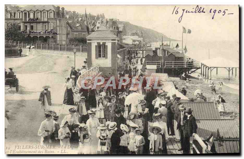 Villers-sur-Mer — La Digue y el Establecimiento de los Baños — LL, n°19