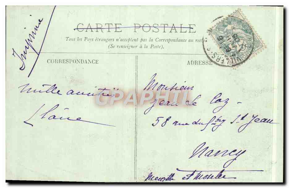 Villers-sur-Mer — La Digue y el Establecimiento de los Baños — LL, n°19 — Reverso