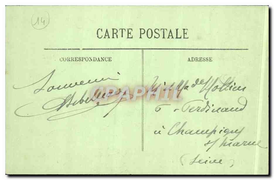 CPA Villers Sur Mer Les Planches et la Route de Trouville — Rückseite