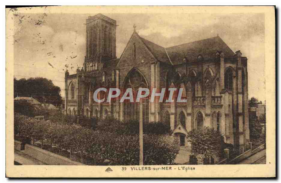Villers-sur-Mer - L'Église — éditeur CPAPHIL, n° 39