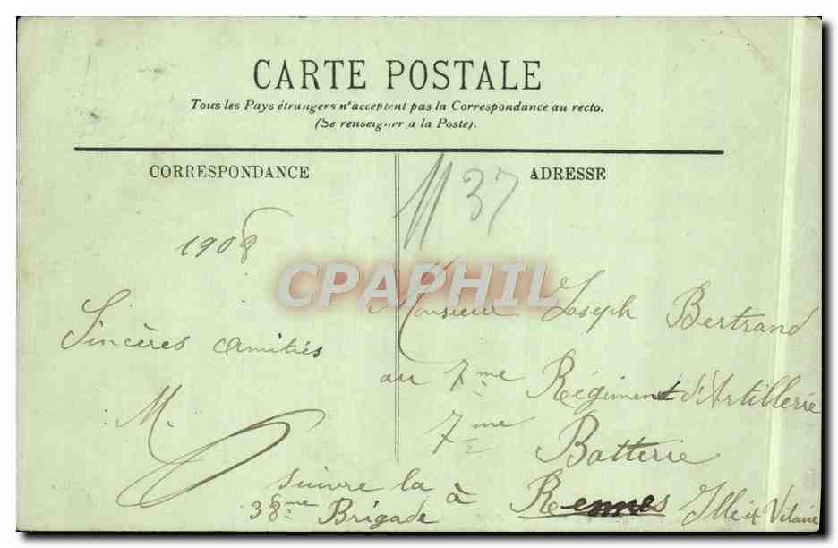 CPA Villers Sur Mer L'Eglise — Rückseite