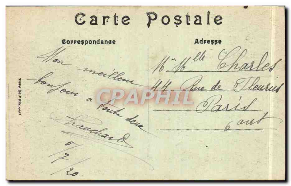 Villers-sur-Mer — La Plage et la Villa Abadie — LL. Margot — Verso