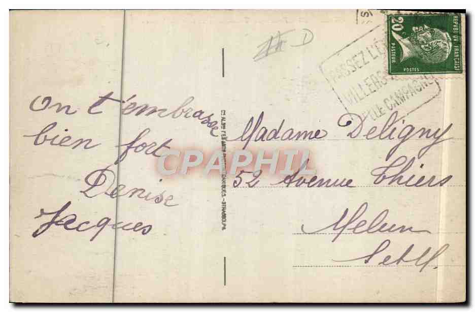 CPA Villers Sur Mer Route de Trouville Entree de Villers — Verso