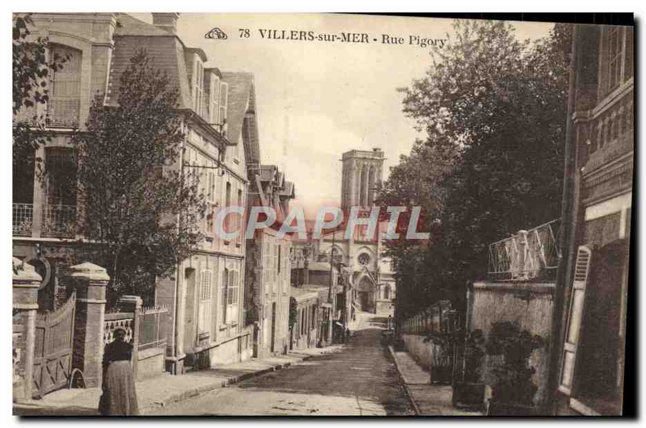 CPA Villers Sur Mer Rue Pigory