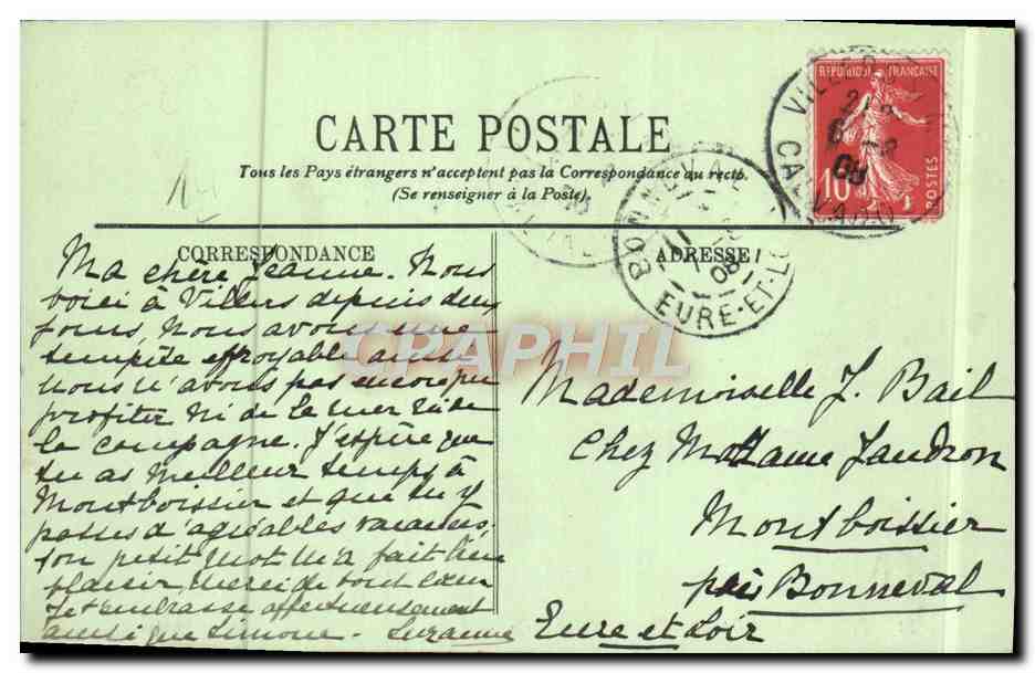 Villers-sur-Mer — La Villa San Carlo — LL. n°43 — Verso