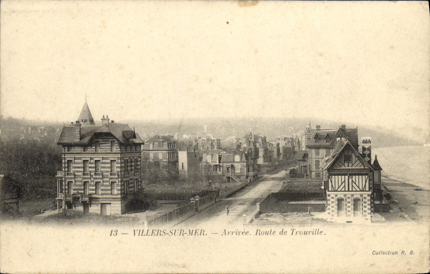 Villers-sur-Mer — Arrivée. Route de Trouville — Collection R. B.