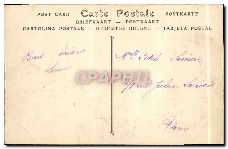 CPA Villers Sur Mer La Promenade de la Digue — Verso