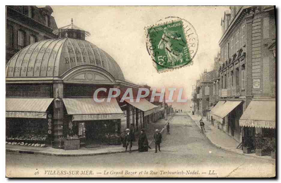Antike Ansichtskarte Villers Sur Mer Der große Bazar und die Straße Tarbouriech Nadal