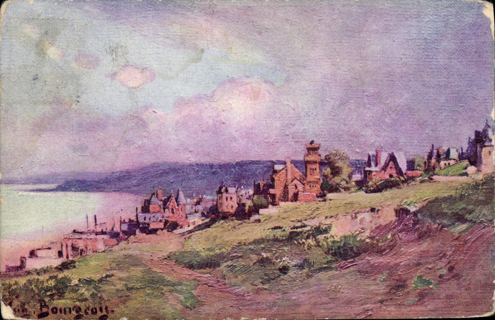 Bourdeau — Aussicht von der Küste — von Eug. Bourdeau, Serie S.XXIV, veröffentlicht von J&M