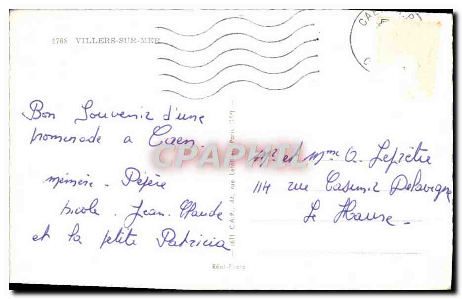 Ville-sur-Mer — Recuerdos de Ville-sur-Mer — Réal-Photo — Reverso