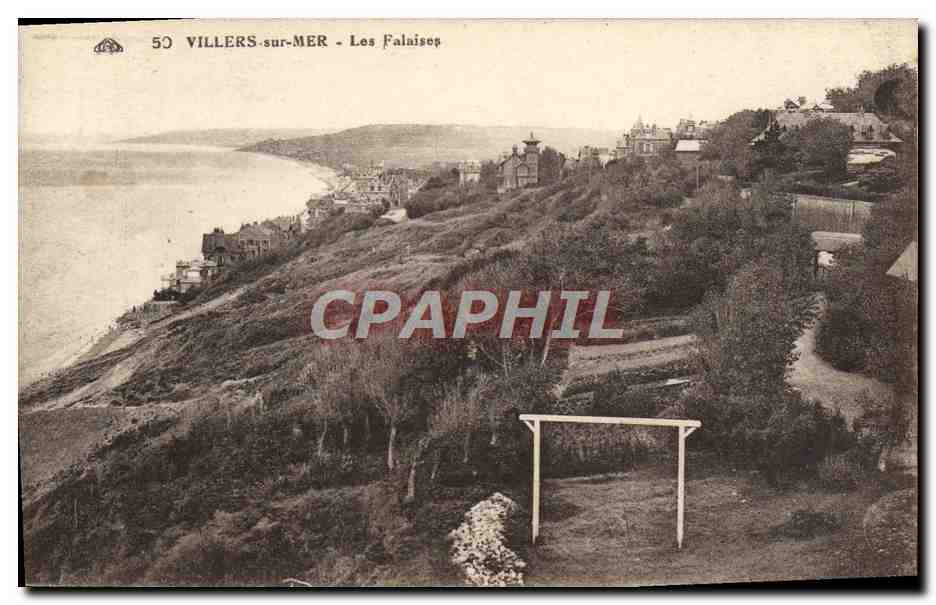 Villers-sur-Mer - Les Falaises — éditeur Cie Alsacienne des Arts Photographiques, Strasbourg