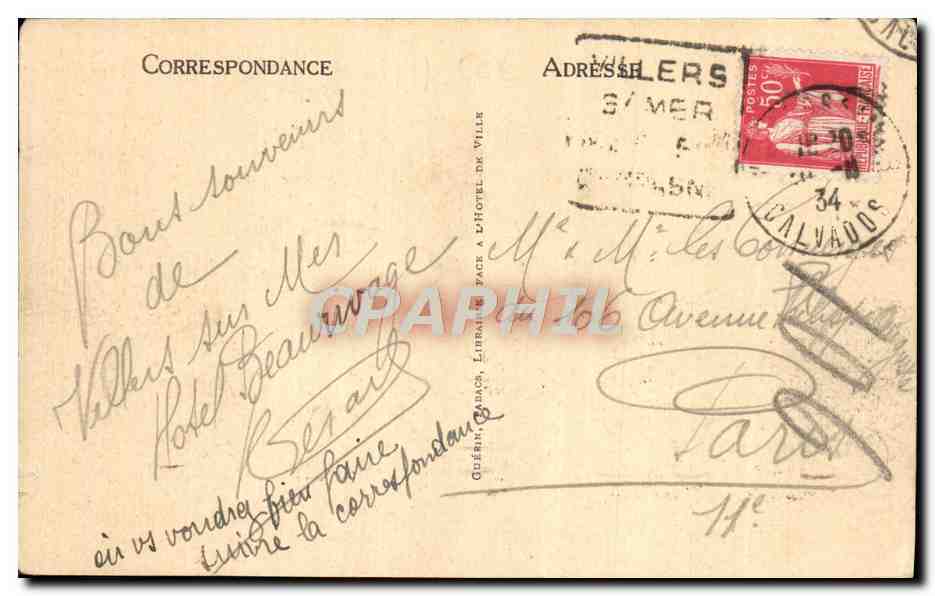 Villers-sur-Mer — Hotel Bellevue, l'arche et la digue — LL, n°275 — Reverso