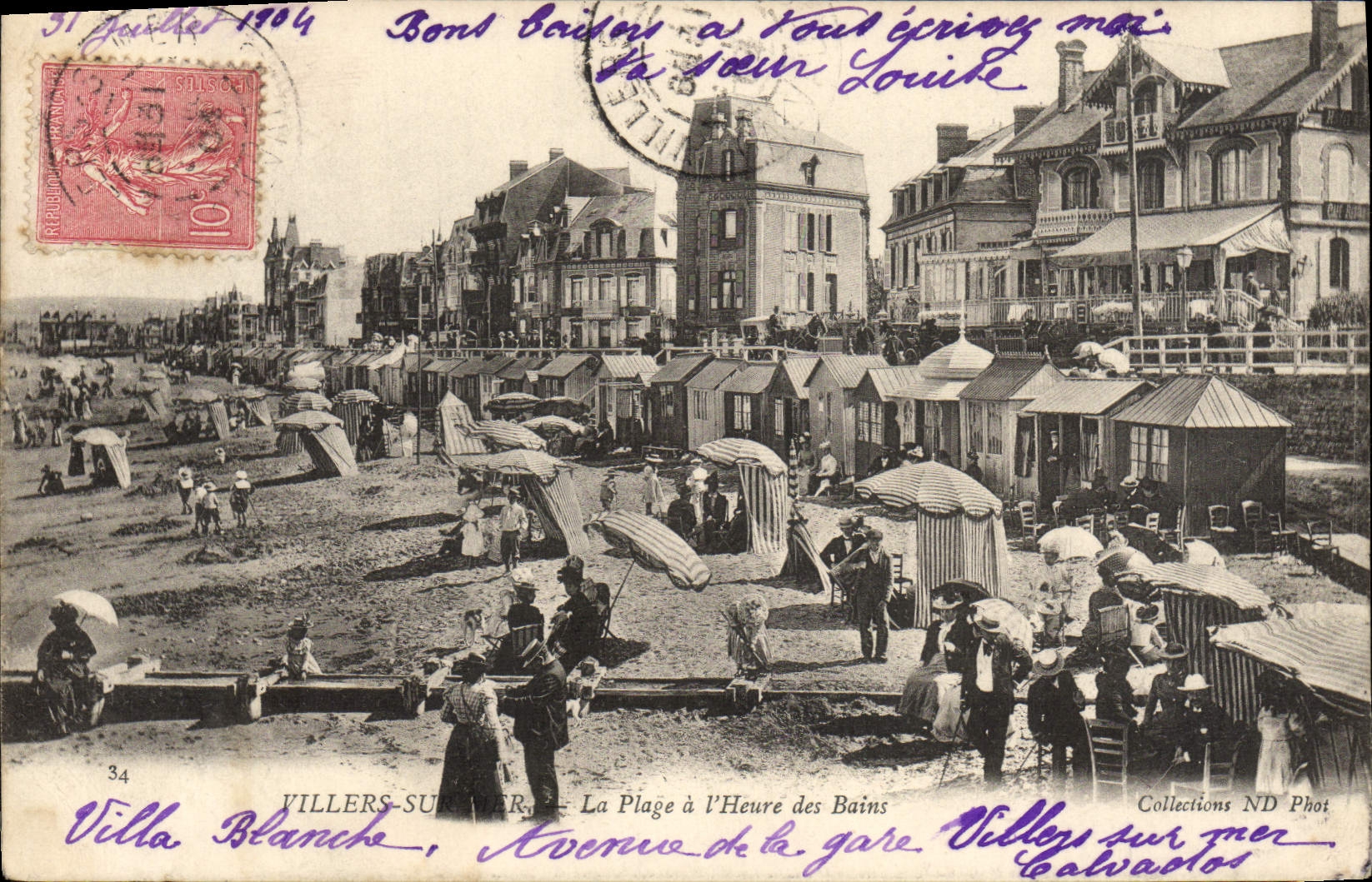 Villers-sur-Mer — La Plage à l'Heure des Bains — Collections ND Phot