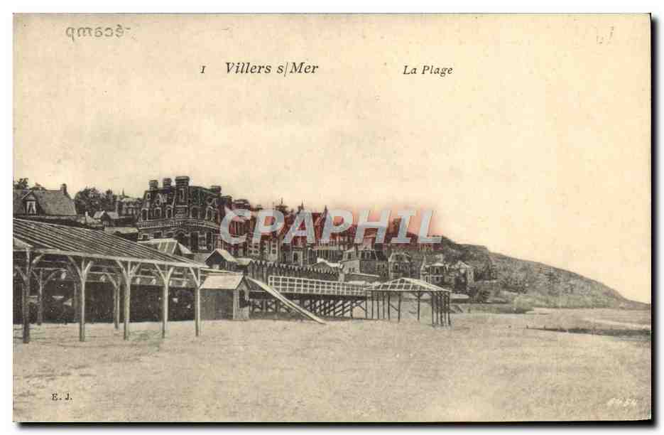 CPA Villers Sur Mer la Plage Au Bon Marche Fournot