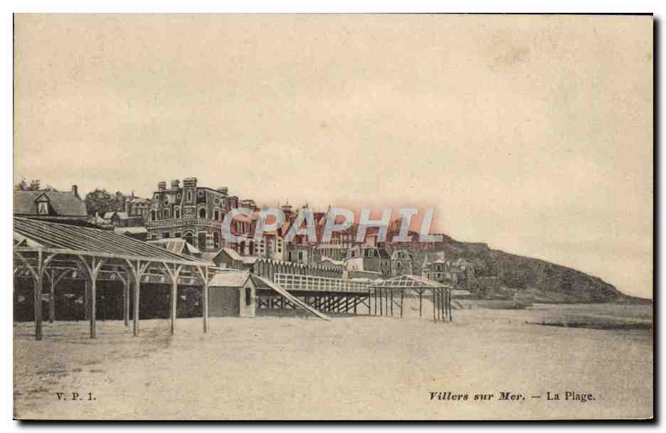 Villers-sur-Mer — Der Strand — V.P. 1 - Vorderseite