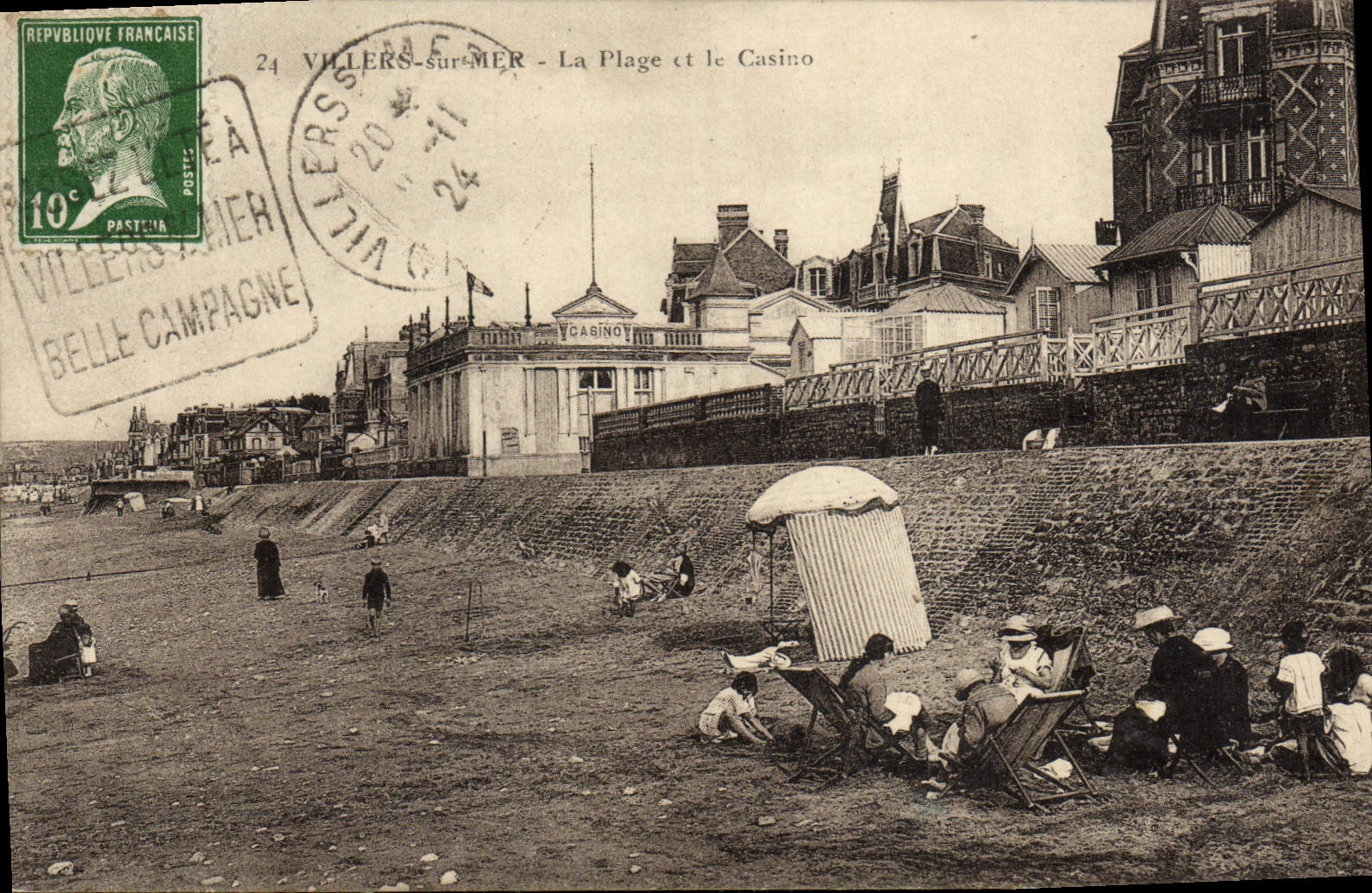 Villers-sur-Mer - La Plage et le Casino — Verlag Belle Campagne, n°24