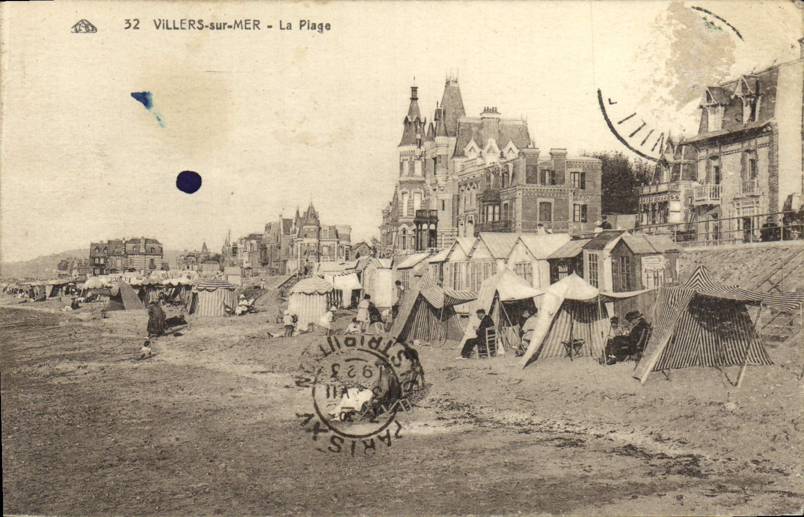 Antike Ansichtskarte Villers sur Mer Der Strand