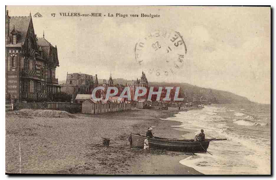 CPA Villers sur Mer La Plage vers Houlgate