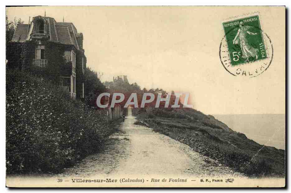 Villers-sur-Mer (Calvados) — Rue de Foulens — B. F., Paris