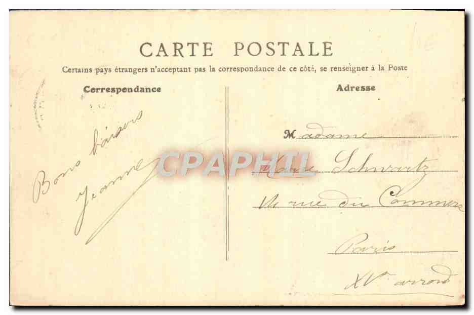Villers-sur-Mer (Calvados) — Rue de Foulens — B. F., Paris — Rückseite
