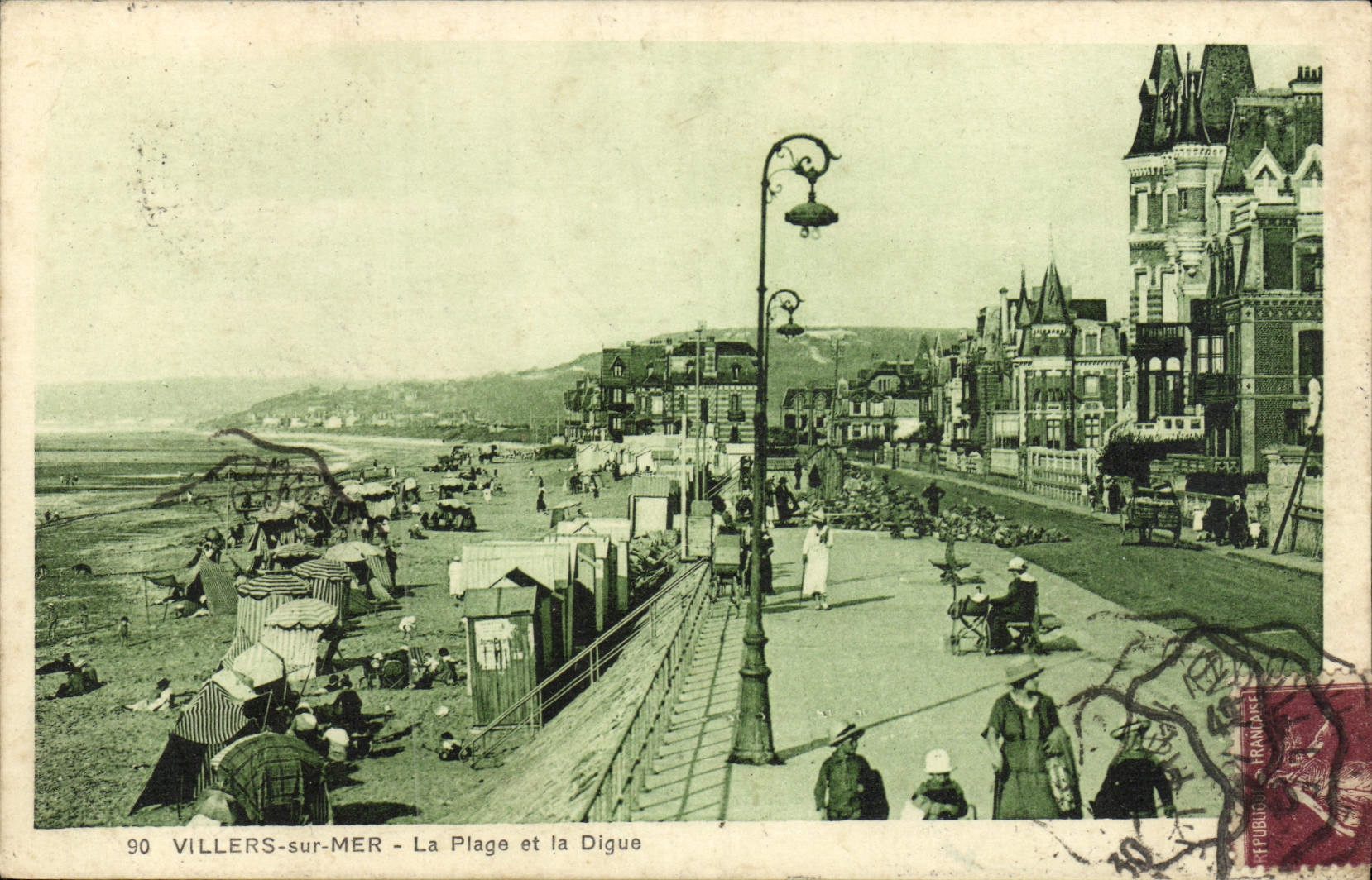 VILLERS-sur-MER - Die Strandpromenade und der Deich — PAGGY LIBRAIRE ÉDITEUR, n°90