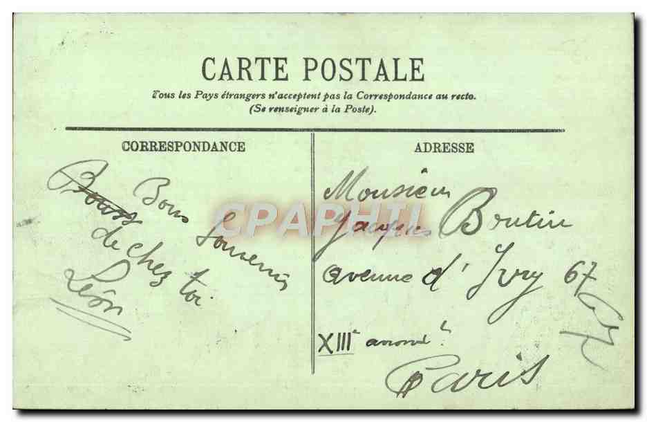 CPA Villers sur Mer La Villa San Carlo — Rückseite
