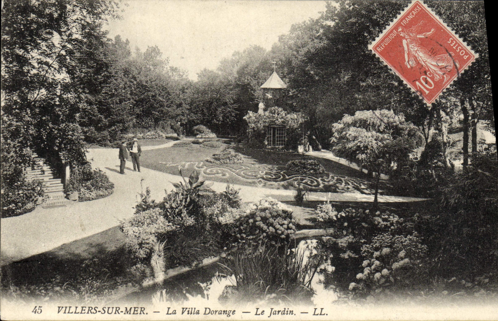 Villers-sur-Mer — Die Villa Dorange — Der Garten — LL.
