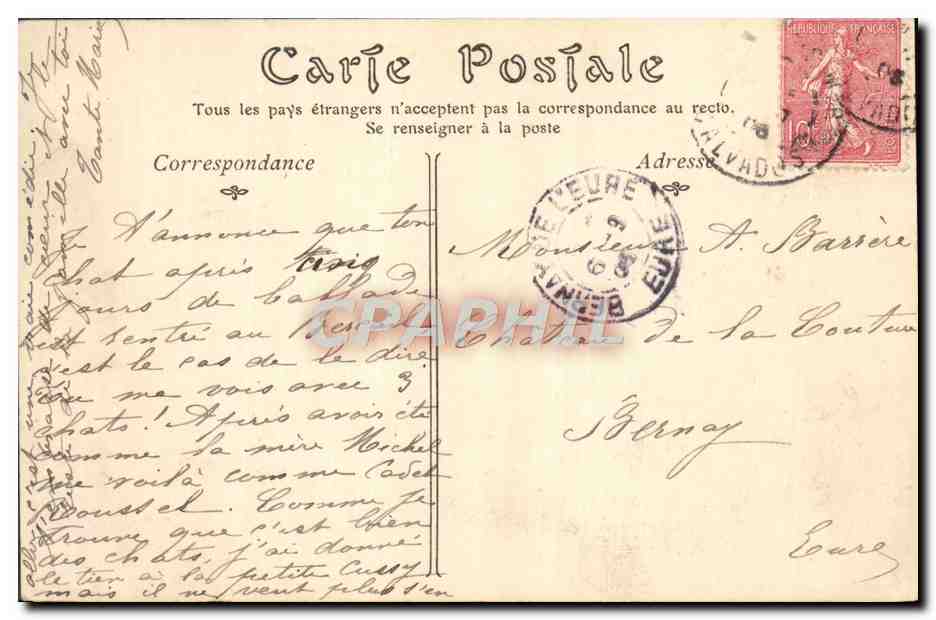 CPA Villers sur Mer Maison Normande  — Rückseite