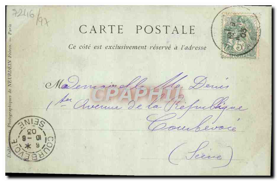 CPA Villers sur Mer Villa Marguerite  — Rückseite