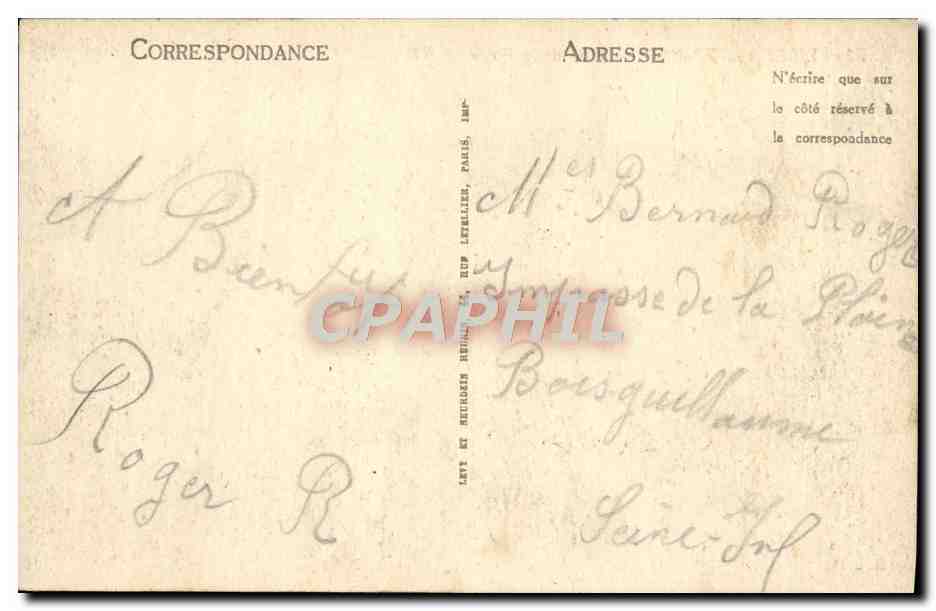 CPA Villers sur Mer Villa de la plage  — Rückseite