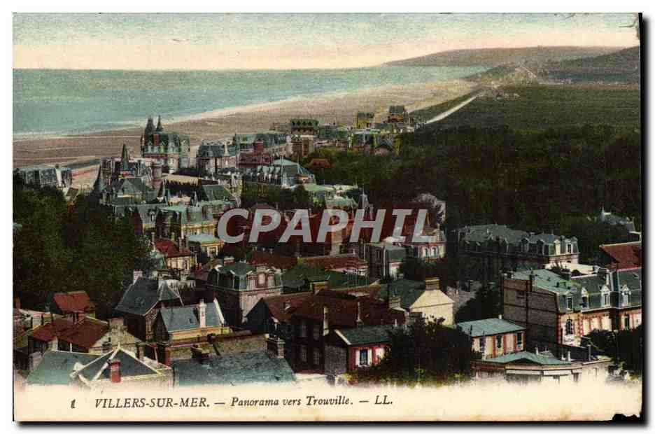 Villers-sur-Mer — Panorama Richtung Trouville — LL.