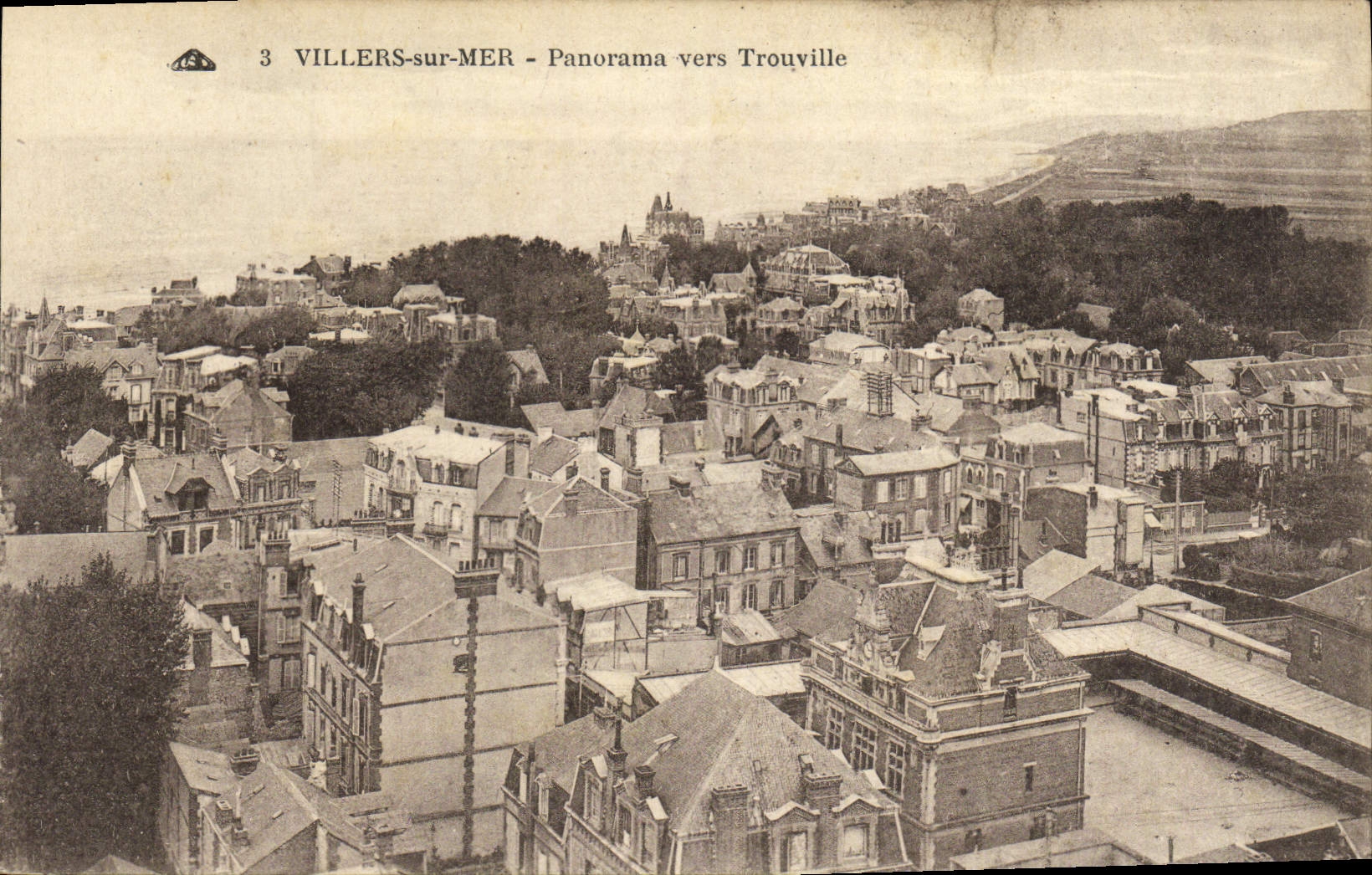 VILLERS-sur-MER - Panorama vers Trouville — éditeur 'Alaïsions des Arts Pigeoncaniquier - Strasbourg'