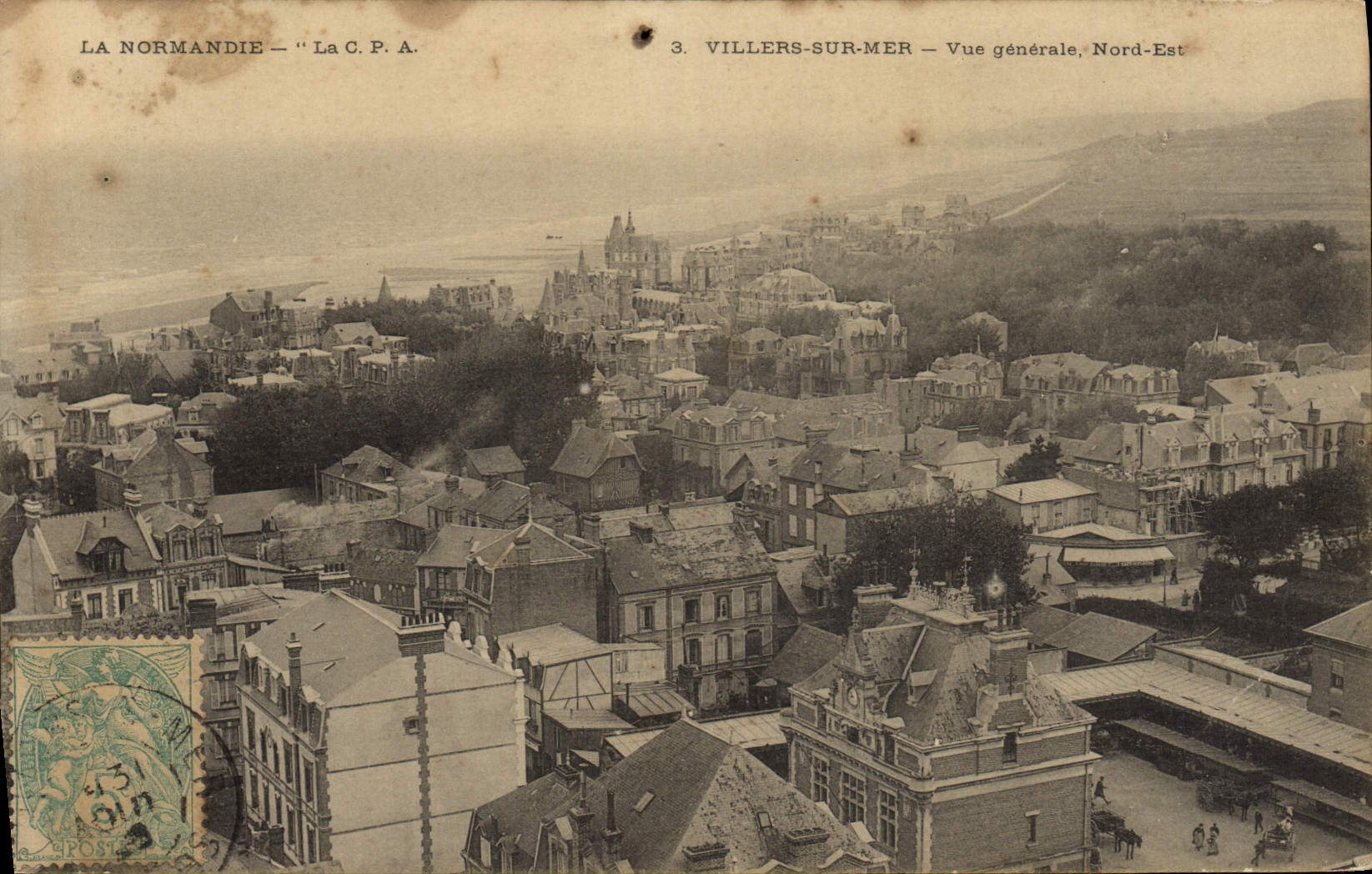 Villers-sur-Mer — Allgemeiner Blick, Nordosten — La C.P.A.
