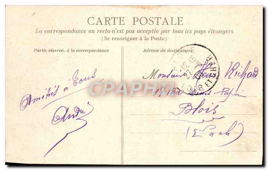 Villers-sur-Mer — Panorama, côté Est — Collection AD — Verso