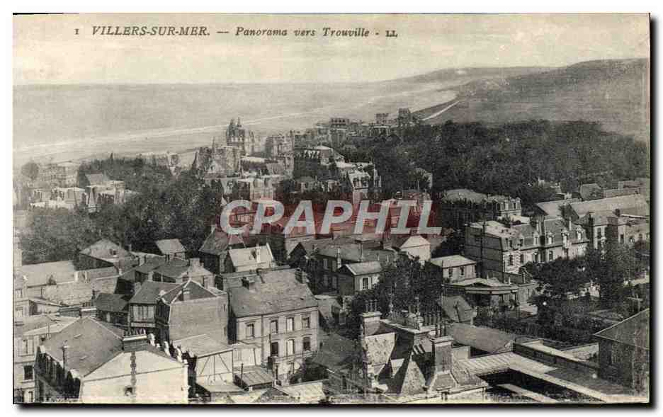 Villers-sur-Mer — Panorama hacia Trouville — LL