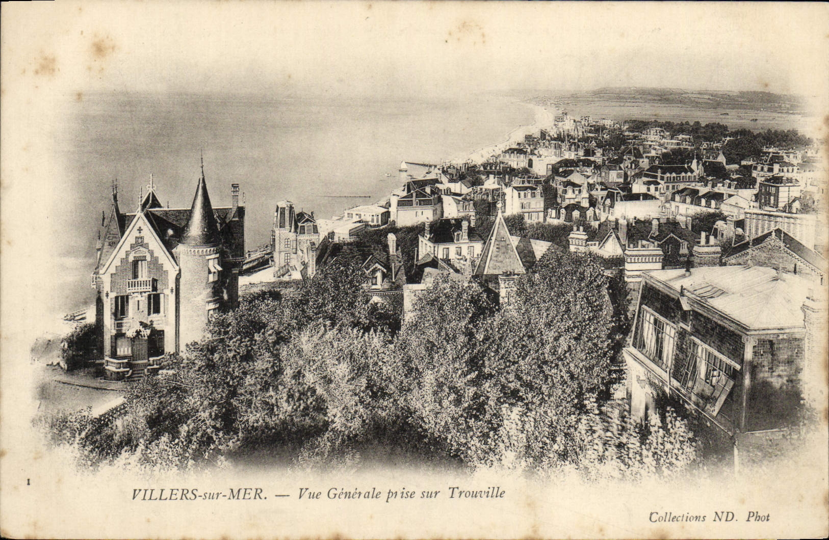 Villers-sur-Mer — Allgemeiner Blick von Trouville — Sammlung ND. Phot