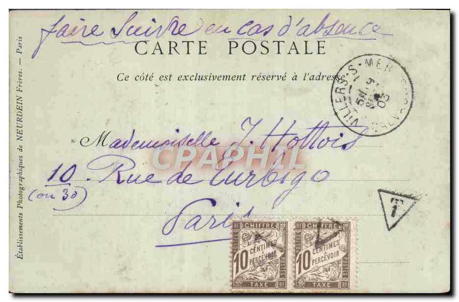 Villers-sur-Mer — Allgemeine Ansicht vom Trouville — J. Dygounet — Rückseite