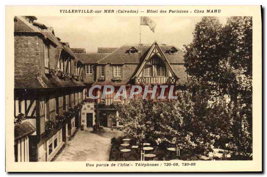 Villerville-sur-Mer (Calvados) — Hôtel des Parisiens. Chez MAHU