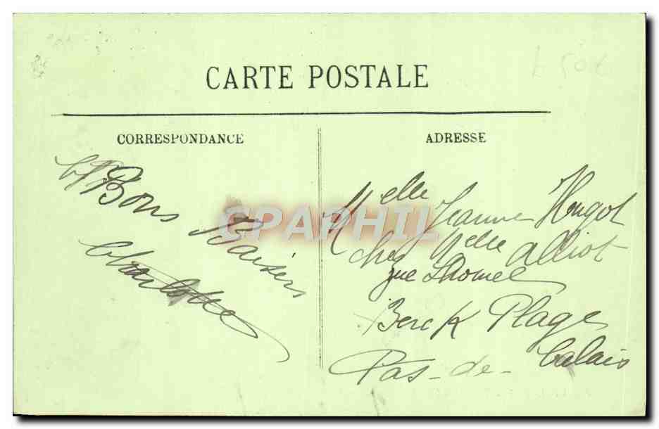 CPA Villerville Les Cabines et les Planches — Rückseite