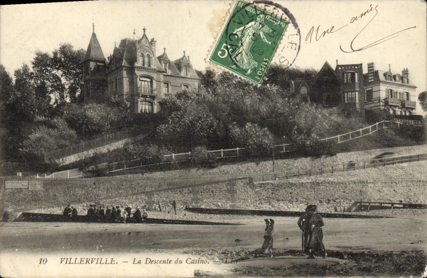 CPA Villerville La Descente du Casino