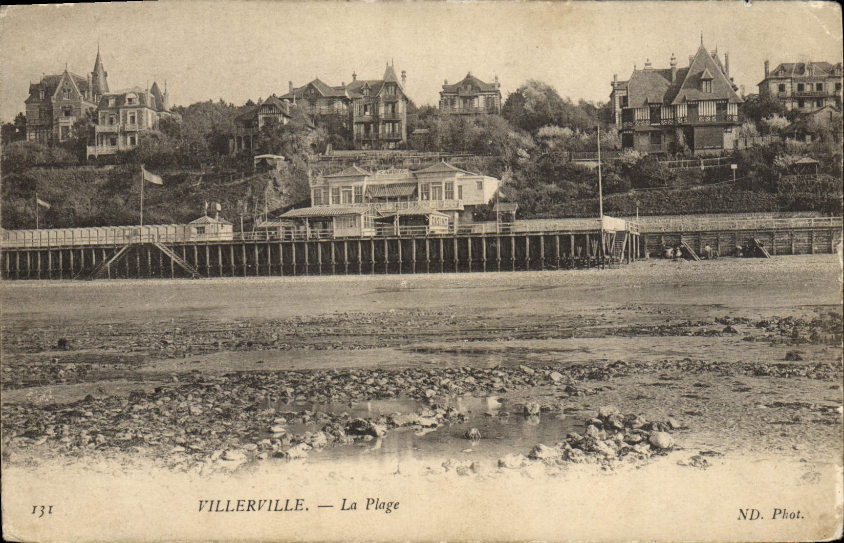 CPA Villerville La Plage