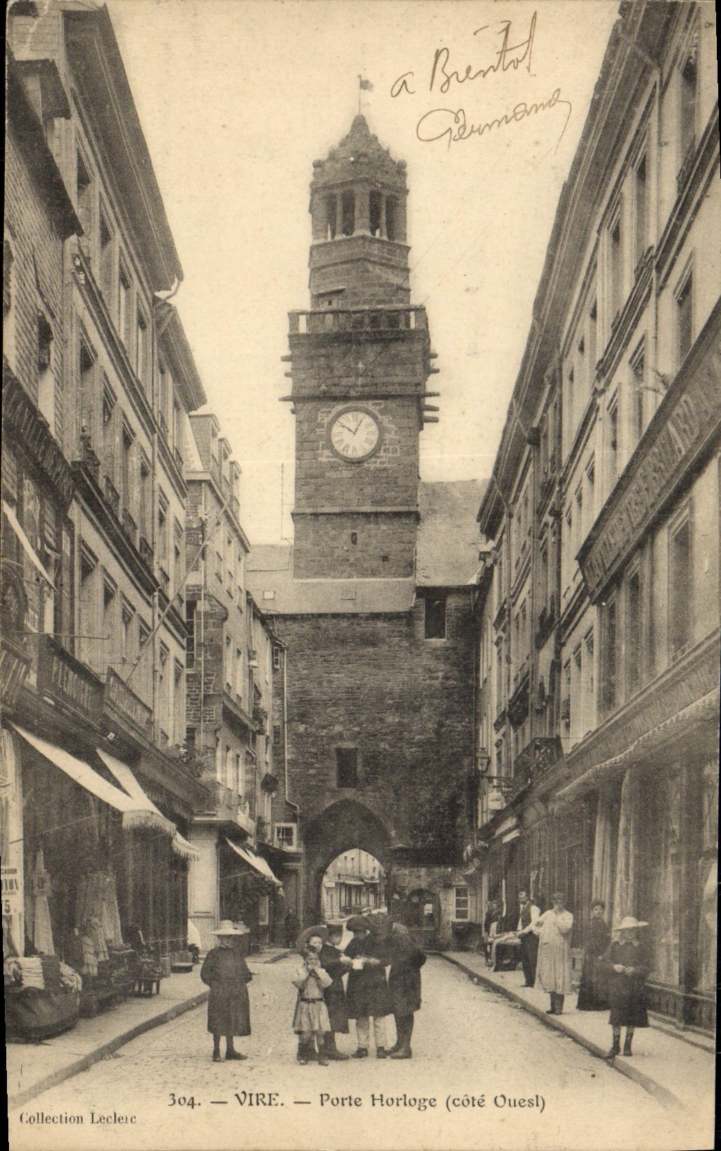 VIRE — Porte Horloge (côté Ouest) — Collection Leclerc, n°304