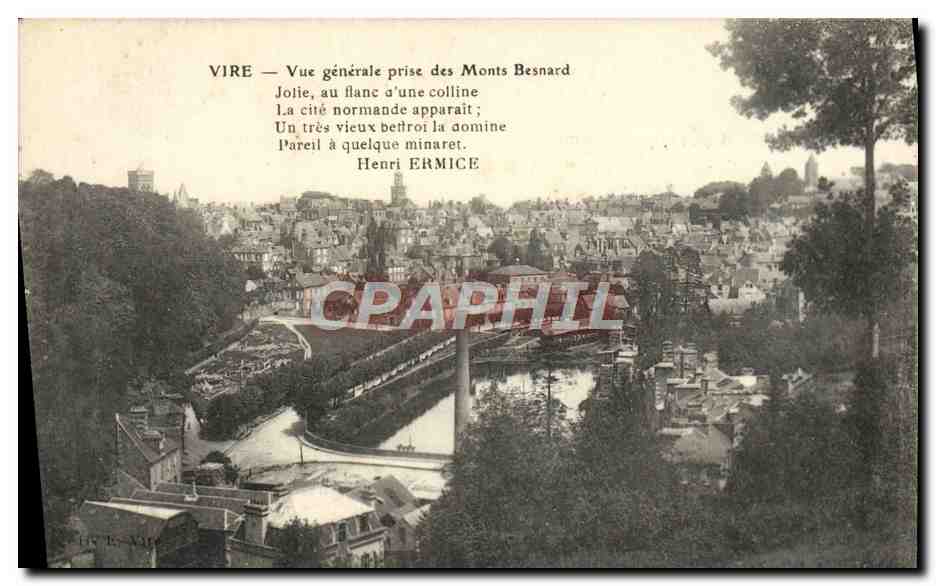 CPA Vire Vue Generale Prise des Monts Besnard