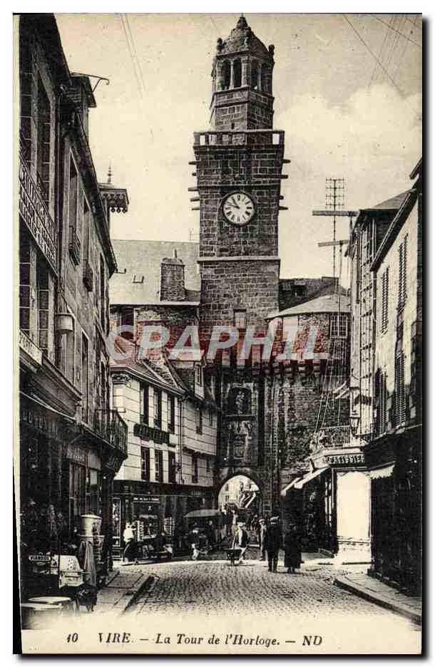 CPA Vire La Tour de L'Horloge