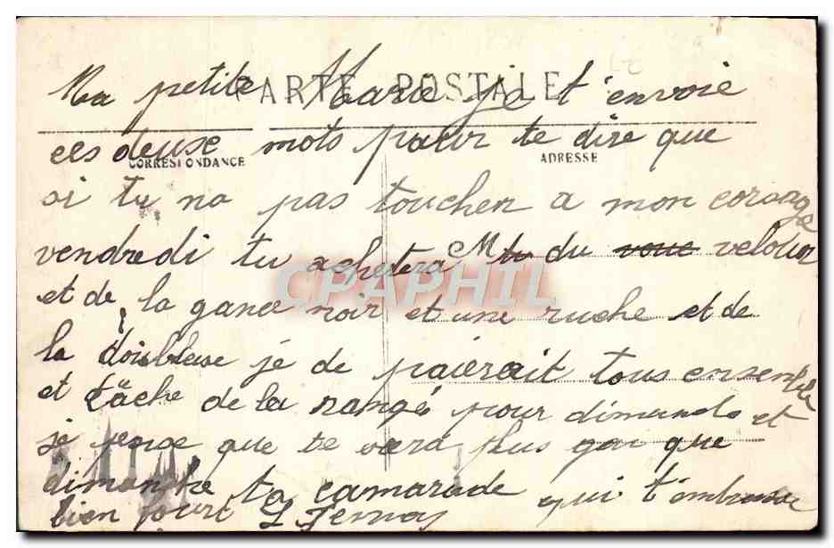 CPA Falaise La Caserne Damont D'Urville Militaria — Reverso